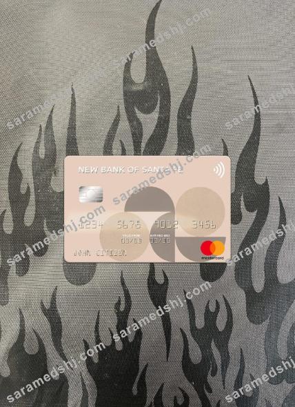 Argentina New Bank of Santa Fe mastercard photolook front